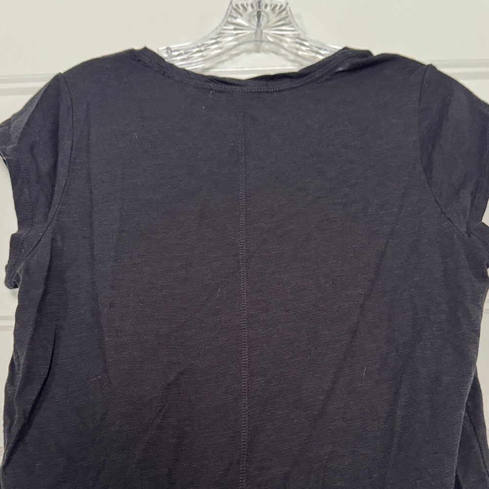 Sanctuary Black Cap Sleeve Tee Pocket detail Medium - Picture 8 of 8